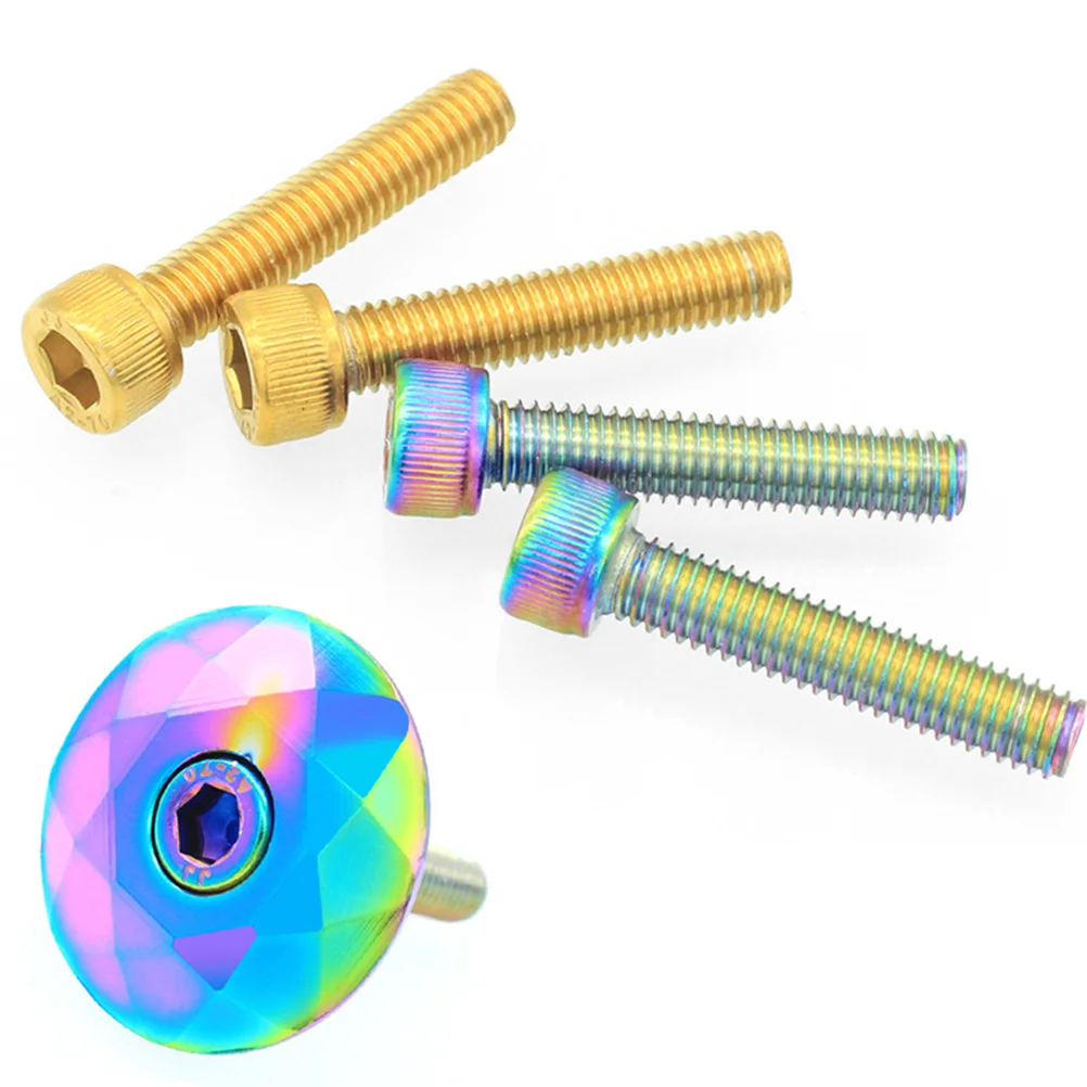 

1Pcs Aluminum Alloy Bike Headset Cover Durable on-Road Bicycle Head Parts Bolt Easy Install Colorful Headset Accessories