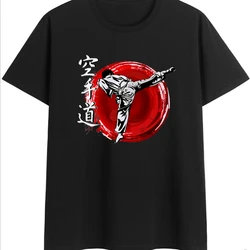 COTTON 100% Taekwondo Shaolin Kungfu Karate Bushdo Judo Martial Arts Men's T-shirt Short Sleeve Men's and Women's Youth TEE