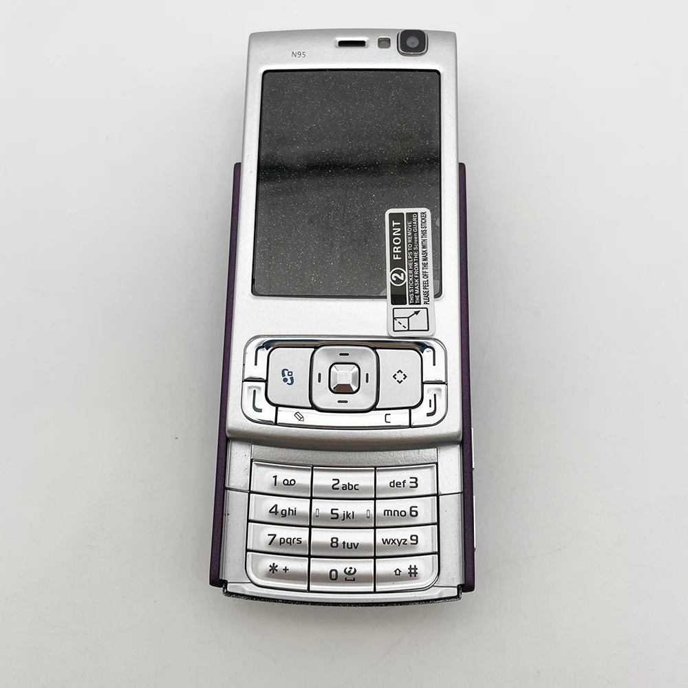 Original Unlocked N95 5MP WIFI Bluetooth FM radio Mobile Phone Russian Arabic Hebrew Keyboard Made in Finland Free Shipping