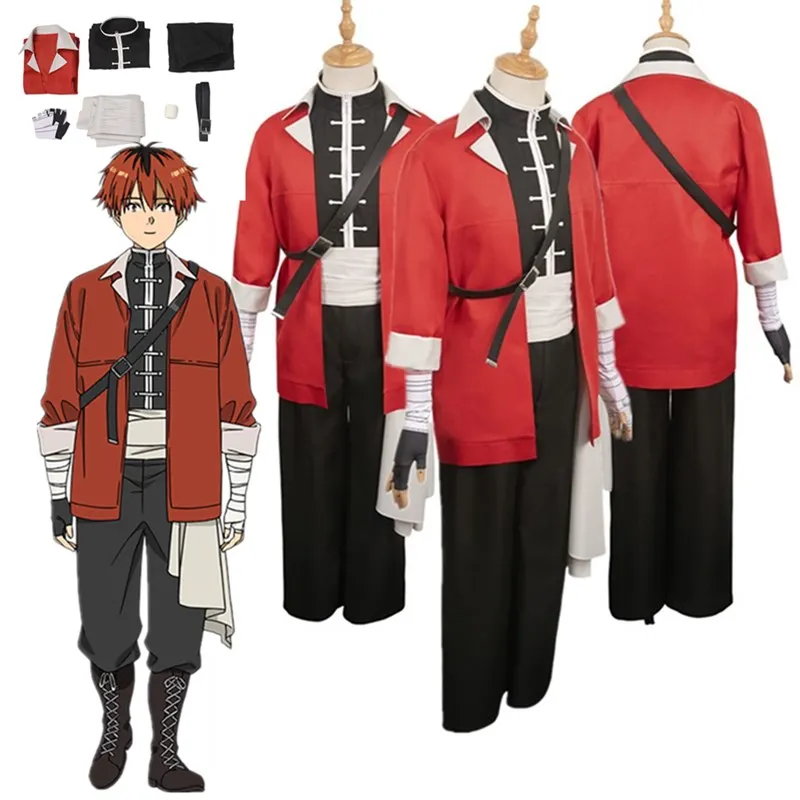 

Stark Cosplay Costume Anime Frieren Beyond Journey's End Men Uniform Coat Shirt Pants Outfits Halloween Carnival Party Suit