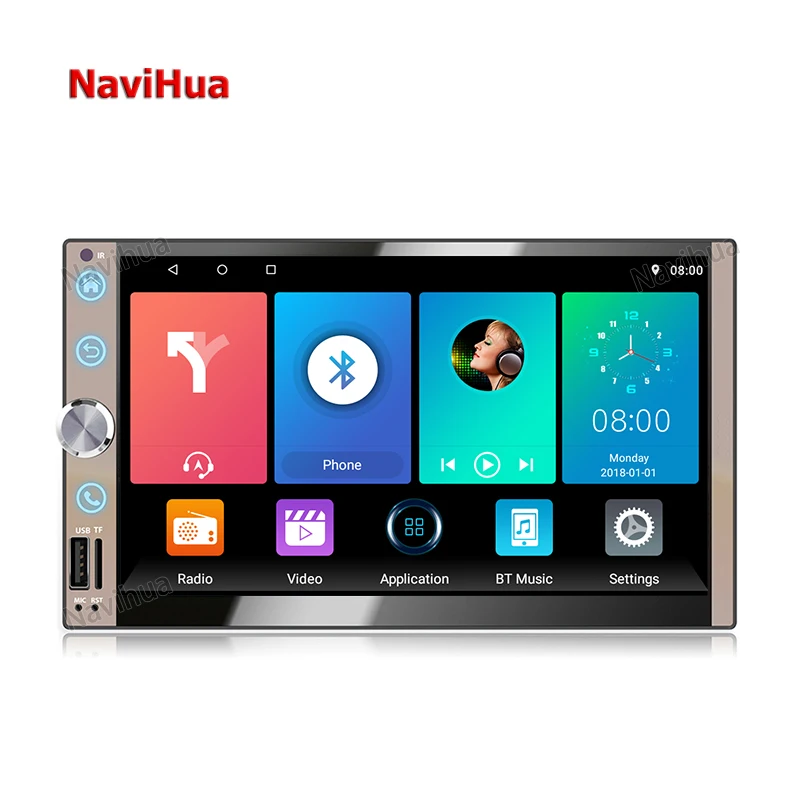 Navihua Gps Navigation System Touch Screen Universal Car DVD Player 2 Din Android Radio Para Carro Stereo Audio Video