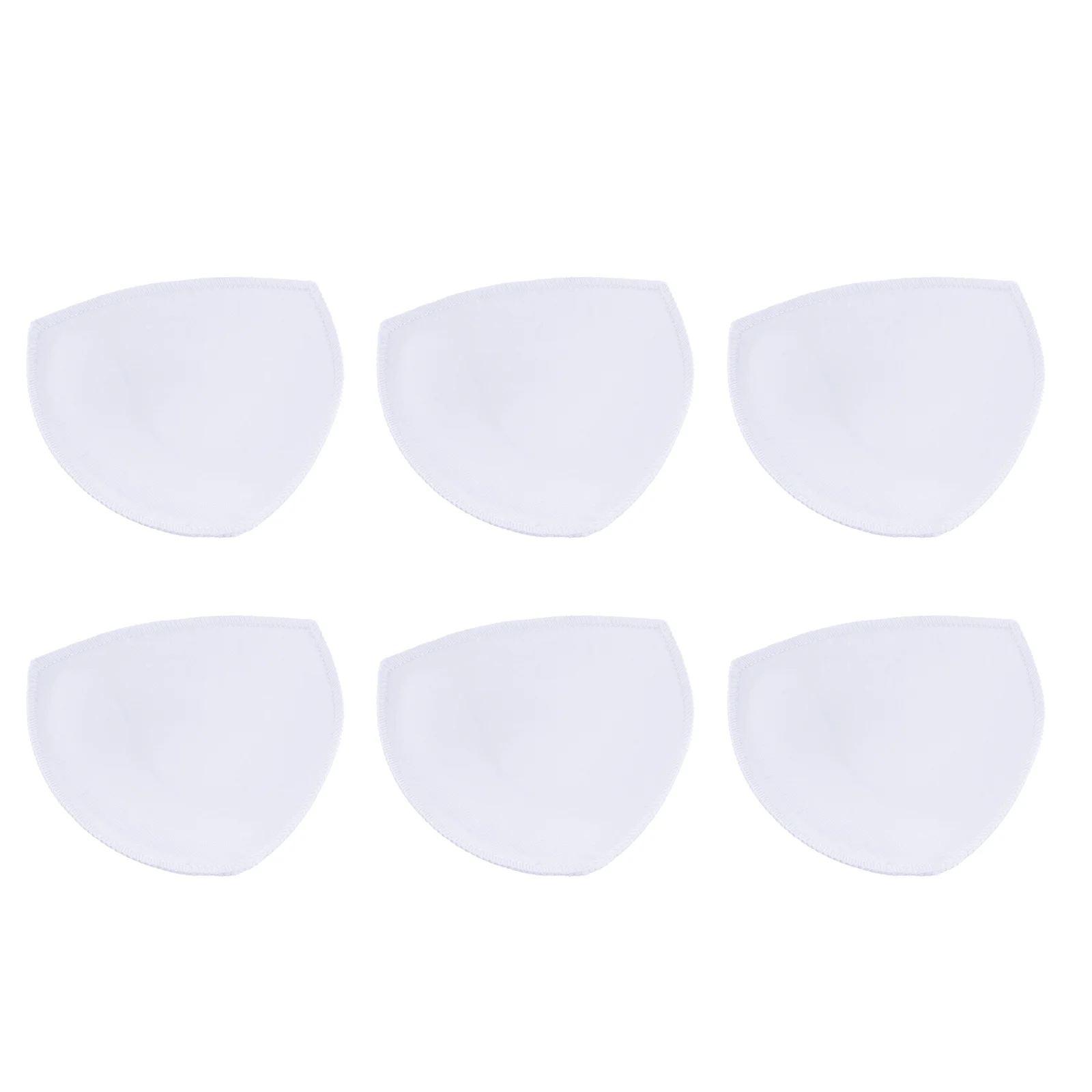 3 Pairs Swimsuit Breast Pad Inserts Bra Sponge Pads White Dress Push Up for Bikini Liners Material Fitness Swimsuits