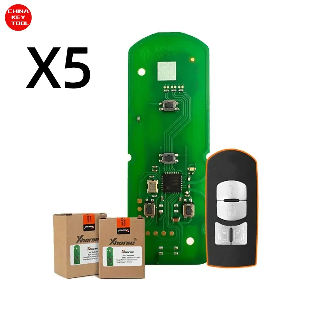 5PCS Xhorse XZMZD8EN Special PCB Remote Key 3 Buttons Exclusively for Mazda do not include key case