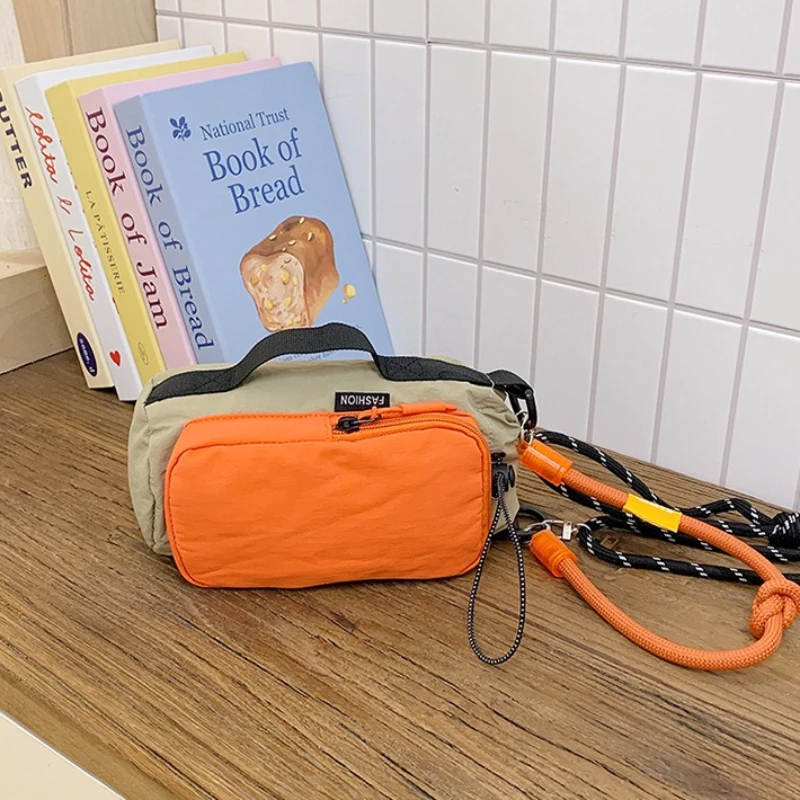 Color Block Nylon Crossbody Bag 3