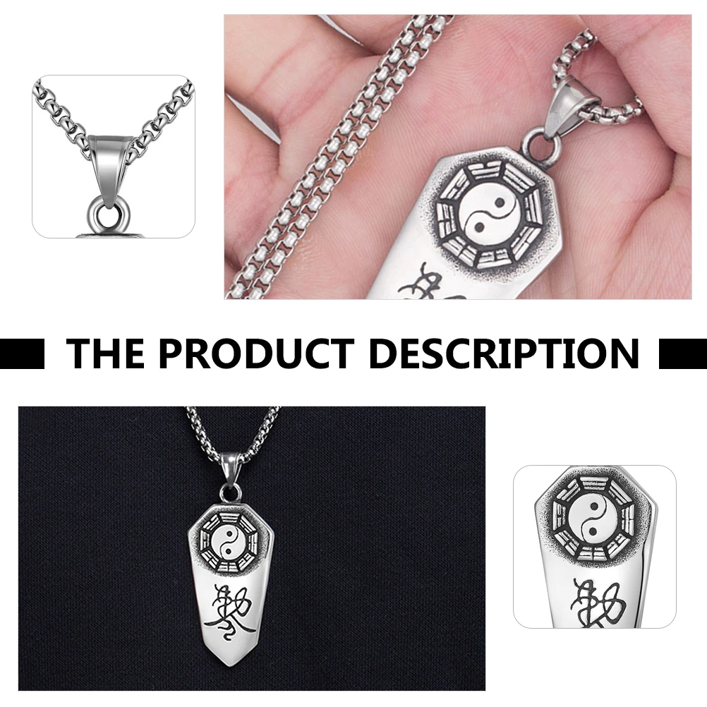 

Stainless Steel Necklace Creative Jewelry Pendant Decorative Chain Fashion Accessory Elegant Design Popular Trendy Necklace