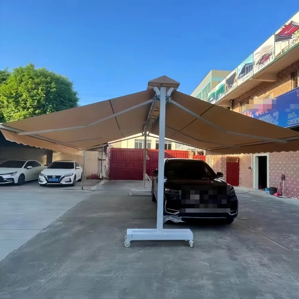 

270 Degree RV Awning Motorized Retractable Car Roof Sunshade Heavy Duty 900 Denier Portable for Outdoor Camping Travel Boat Side