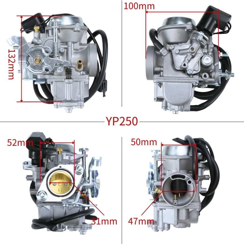 YP250 Motorcycle Carburetor For Yamaha Majesty 250 Linhai 250 YP 250 250cc Vergaser Linhai 260cc Marquis