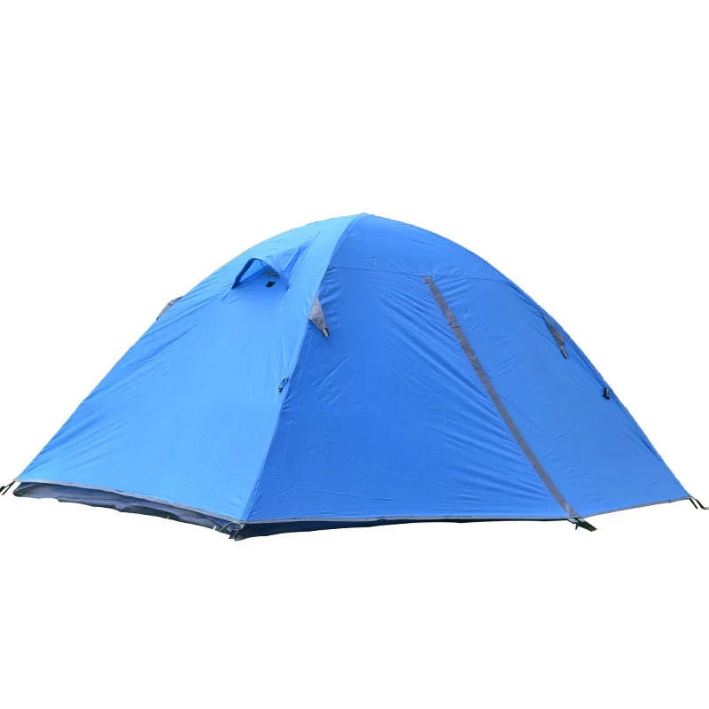 Portable Ultralight Camping Tent 2 Persons Cycling Tent Double Layers Waterproof Aluminum Pole 3 Season Camping Tent