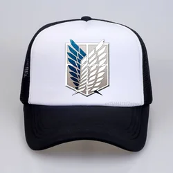 Anime Attack on Titan Baseball hat Printed Cotton Dad Hat outdoor  mesh Snapback caps