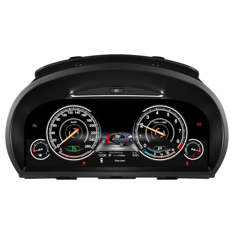 12,3" Digitales Instrumentencluster für BMW X3 E83 2004 - 2010 LCD-Armaturenbrett Virtuelles Cockpit Tachometer Kilometerzähler 1920*720 HD-Bildschirm