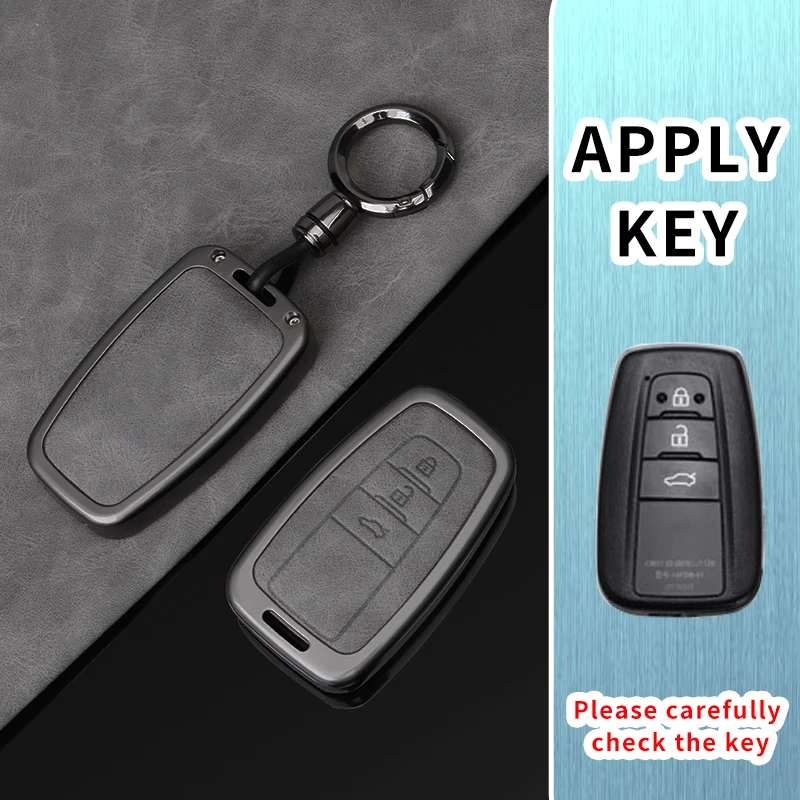 Car Key Case Cover Protect Shell Bag For Toyota Prius Camry Corolla CHR C-HR RAV4 Altis Land Cruiser Prado Accessories