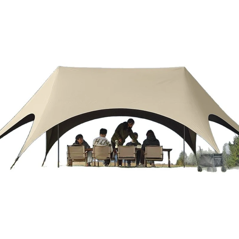 

Outdoor vinyl canopy oversized butterfly awning curtain portable sunscreen rainproof canopy tent easy to build