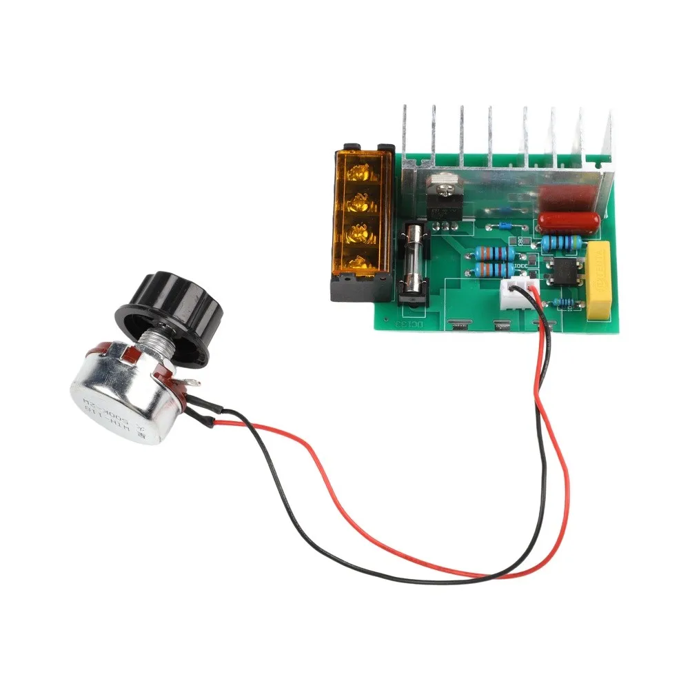 4000W Electronic Voltage Regulator Without Casing External Potentiometer Motor Speed- Controller Dimmers
