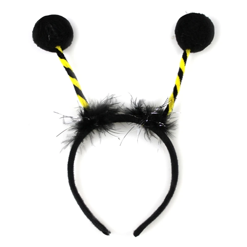 Sweet Cosplay Cartoon Bee Antenna Headband Easter Cosplay Plush Hairband