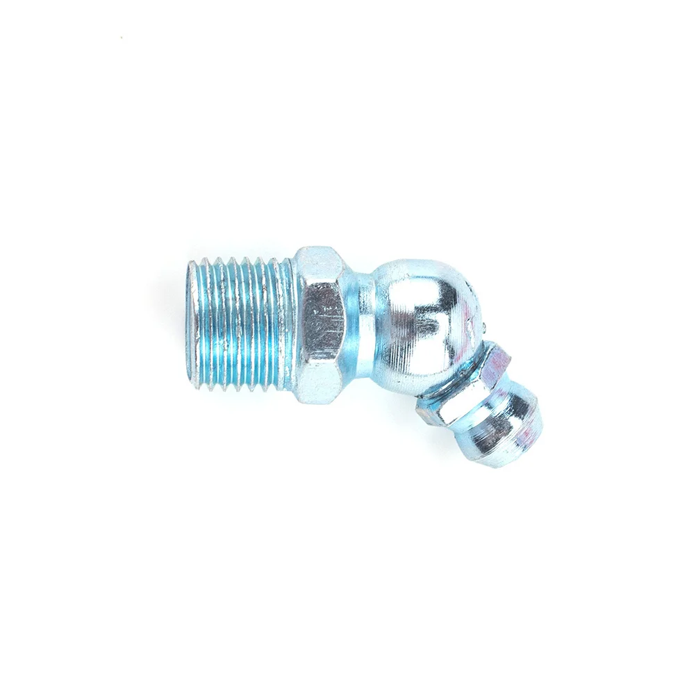 140 Pcs/set SAE Grease Fitting Bend Nipple Zerk Parts Straight Fittings Electroplated Blue Zinc Nipples