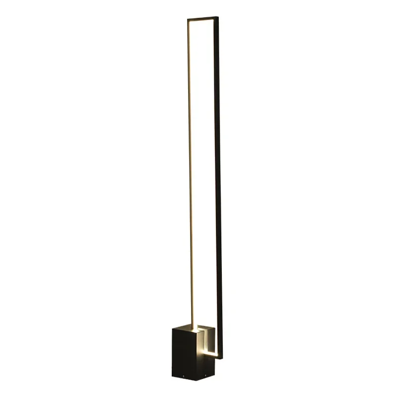 Geometric Square Led Floor Lamp Modern Dimmable Black Stand Lights Living Room Decoration Tall Lamps for Bedroom Corner Lamps