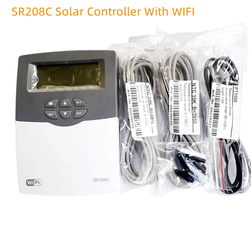 Controlador Solar para Aquecimento de Água Wifi Sr208c