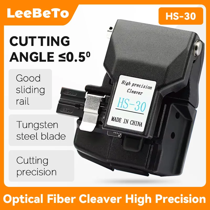 HS-30 High Precision Optical Fiber Cleaver Fiber Optical Cutter Comparable for Fujikura Fiber Cleaver CT-30