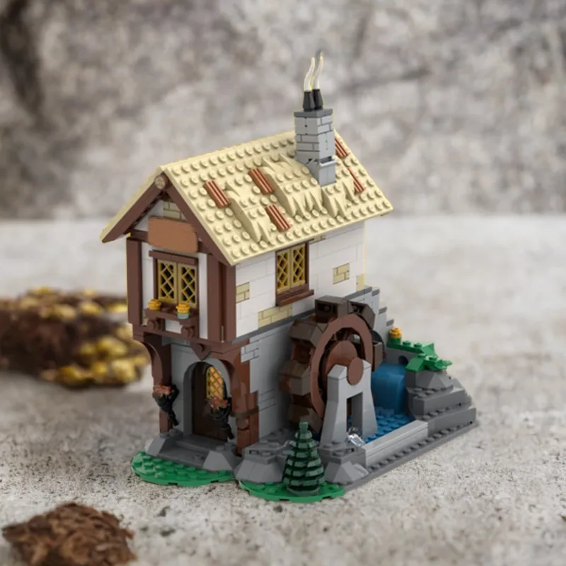 

713PCS MOC Castle Medieval Town Square Blacksmith Medieval Diy Creative Educational Model Building Toys Kid Gift