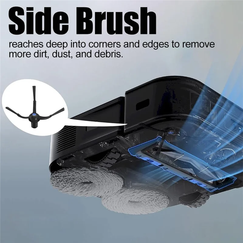 

A07R 17PCS For Ecovacs Deebot X2S Robotic Vacuums Cleaner Main Side Brush Hepa Filter Mop Cloths Dust Bag Replace Spare Parts