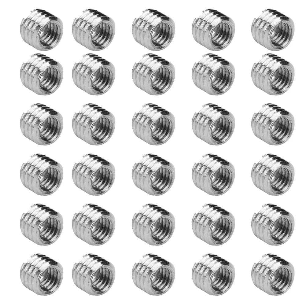 Pack of 30 Threaded Inserts M6X1 0 Inner and M8X1 25 Outer 6MM Length Reliable for Aviation and Automotive Use