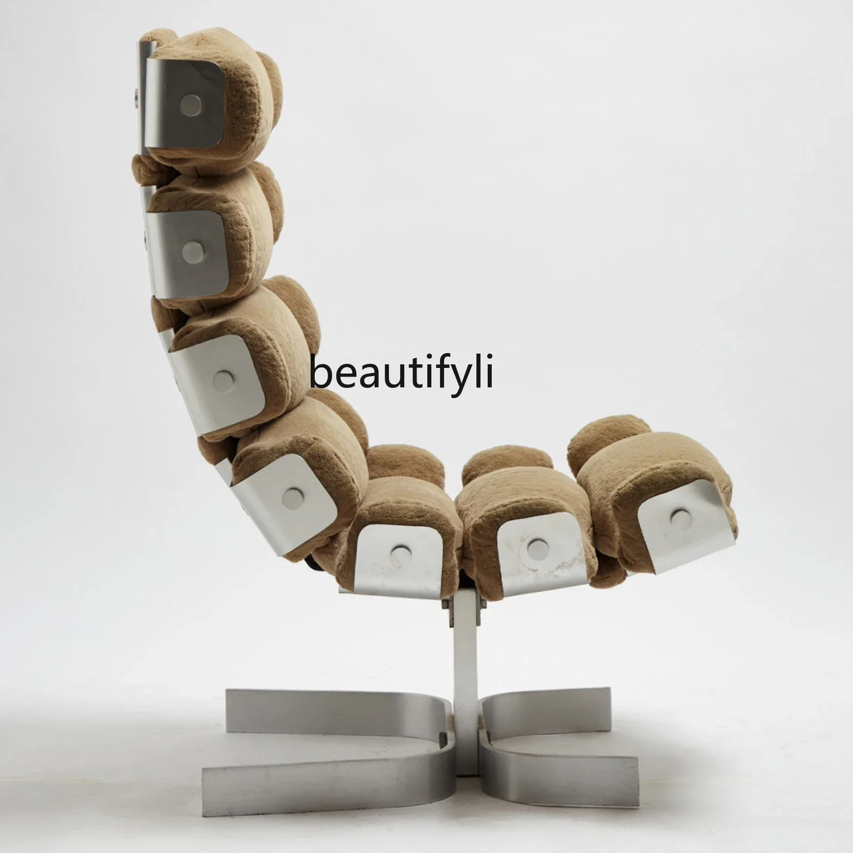 V Customized Modern Minimalist Designer Spine Chair High-Grade Light Luxury Study Office Chair