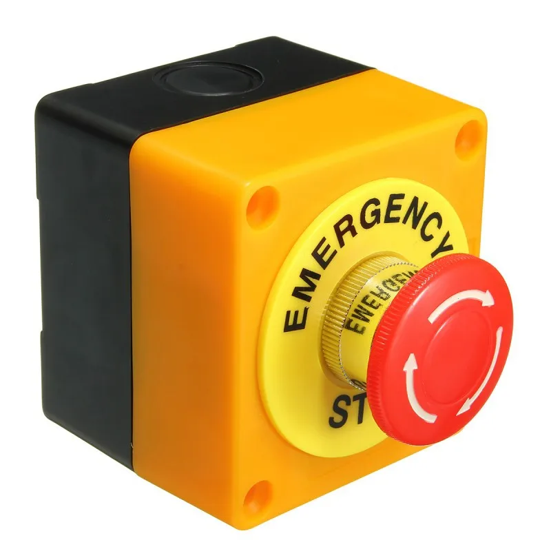 

2PCS LAY37-11ZS Elevator Freight Elevator Emergency Stop Button Switch Box Emergency Stop STOP