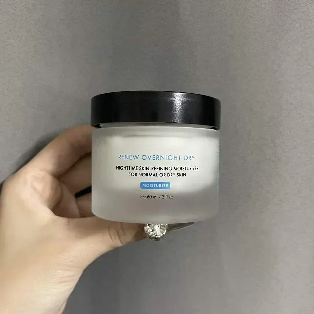 RENEW OVERNIGHT DRY Crema Hidratante Refinadora de Noche para Piel Normal o Seca, Crema Facial Hidratante 60ML, Sets de Maquillaje
