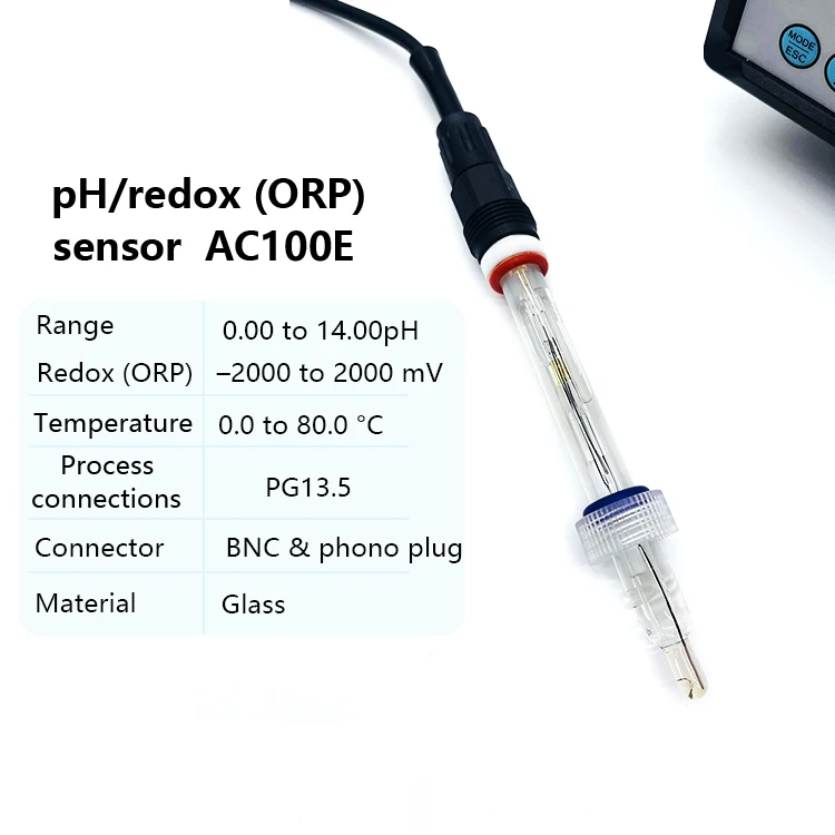 2026 High Quality Industrial Glass pH Sensor OEM/ODM Customizable Long Life Sensitive Online pH Electrode