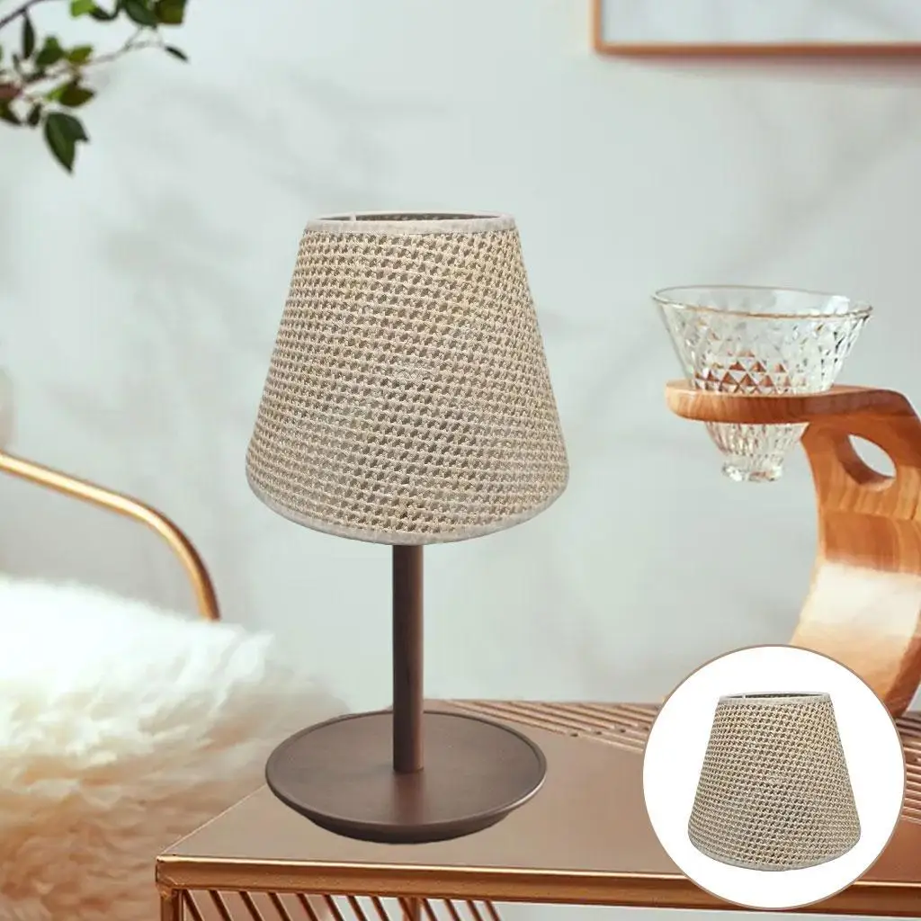 Rattan Lamp Shade Woven Lampshade for Table Lamp Chandelier Ceiling Room Dining room type bar Farmhouse
