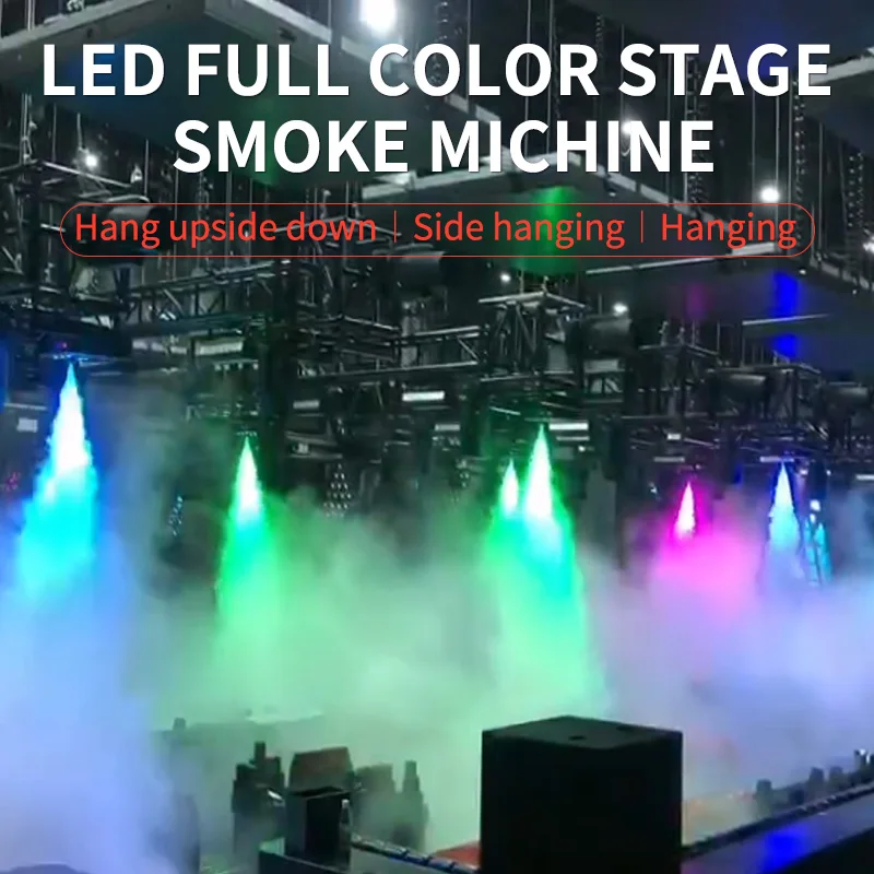 Led Stage Fog Machine DJ Smoke Machine 1500W Fogger DMX Machine Vertical Smoke Machine for Party Wedding Stage Equipment