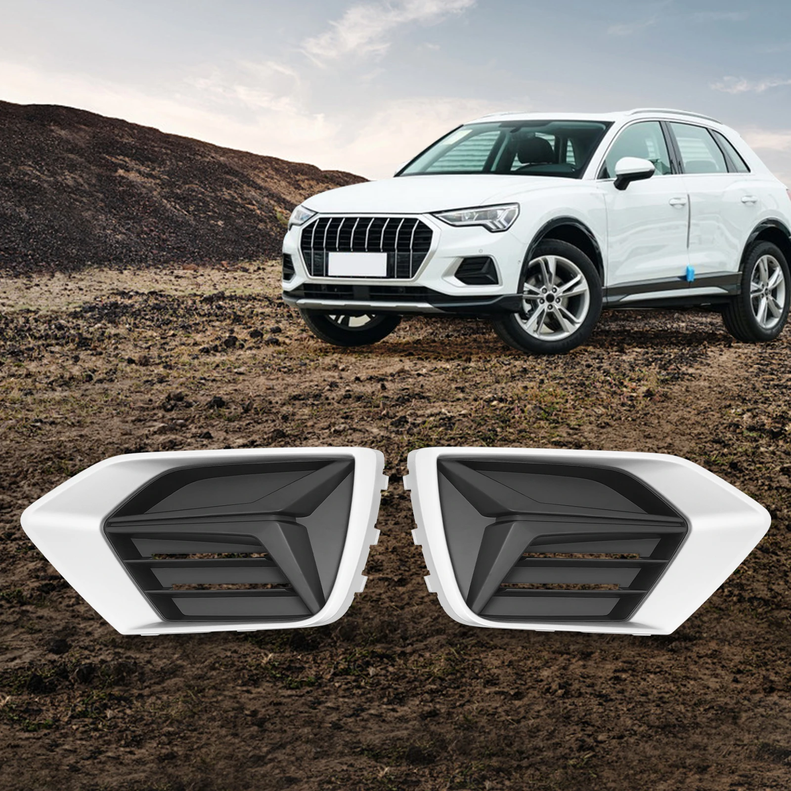 

Bumper Grille Fog Lamp Cover Front Bumper Grille Fog Lamp Cover Front Bumper Grille Fog Lamp Cover for 2019-2022 Audi Q3