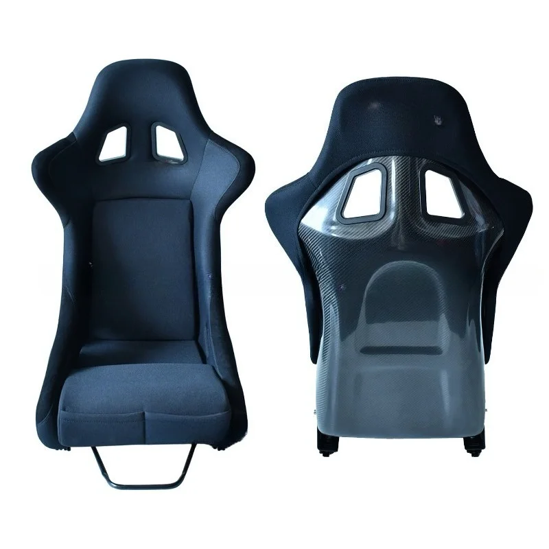 

Fleece Universal Racing Seat, Car Modified Real Carbon Fiber Backrest, Advanced Waist Seat
