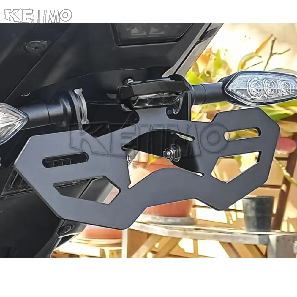 

FOR YAMAHA R25 / YZF R25 MT-03 MT03 2016-2026 Motorcycle Rear Tail Tidy Fender Eliminator Kit License Plate Holder LED Light
