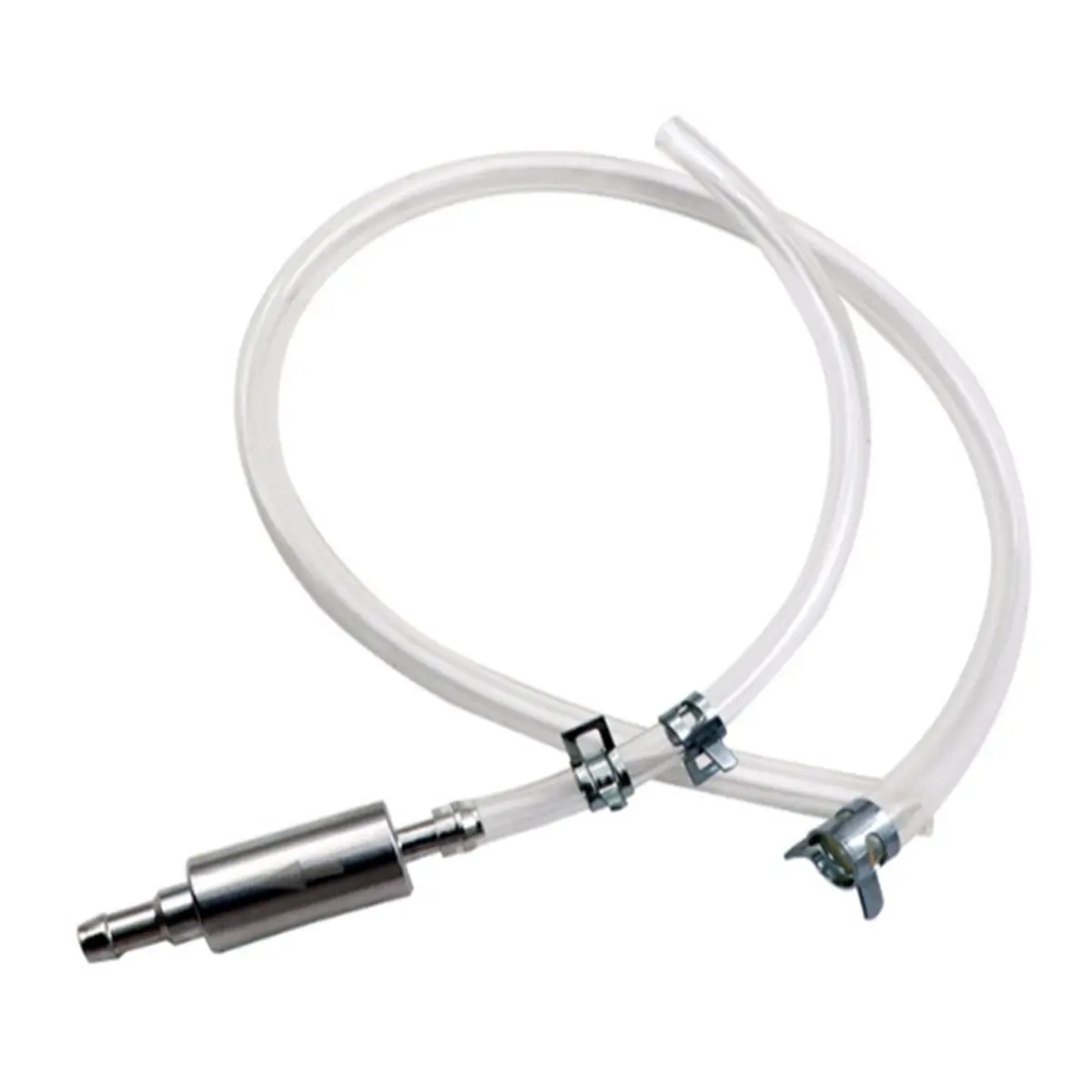 2PCS Brake Bleeder Hose with Gloves - One Way Check Valve Tube Bleeding Tool Kit for Car Motorcyle with Metal Clips