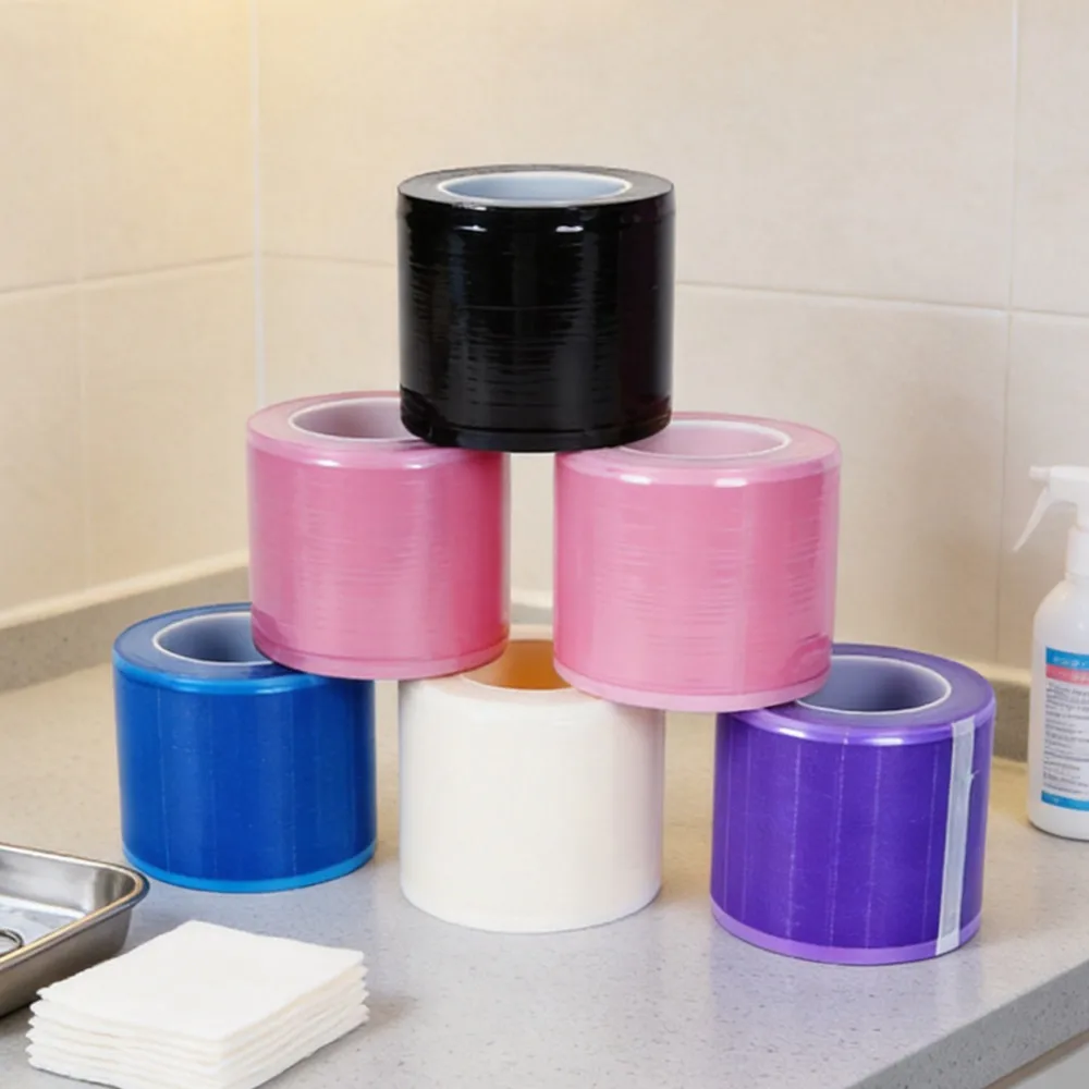 1200pcs/Roll Barrier Film Tape Disposable Isolation Membrane Plastic Waterproof Tattoo Film Accessories Protect Tape Clear Wrap