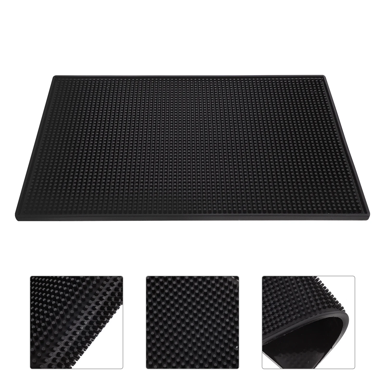 

Thick Silicone Non- Mat Rectangle Practical PVC Coaster Household Kitchen Placemat Environmental Cup Pad Frost