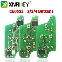 XNRKEY For Peugeot  307 308 408 Partner For CITROEN  C3 C4 C5 ASK/FSK Remote Key Electronic Circuit Board 2/3/4 Button