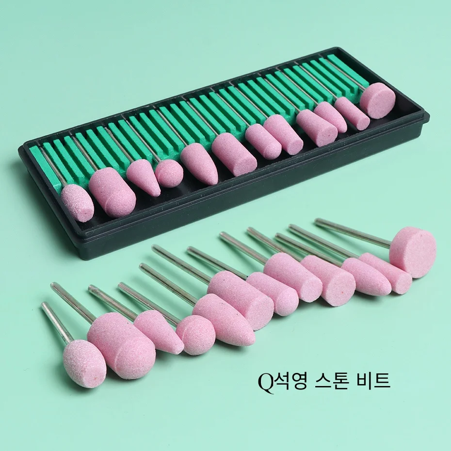 Nail Drill Bits Set Quartz Stone Diamond Wool Milling Cutter For Manicure Tools Grinding Sanding Sander Cuticle Pedicure File