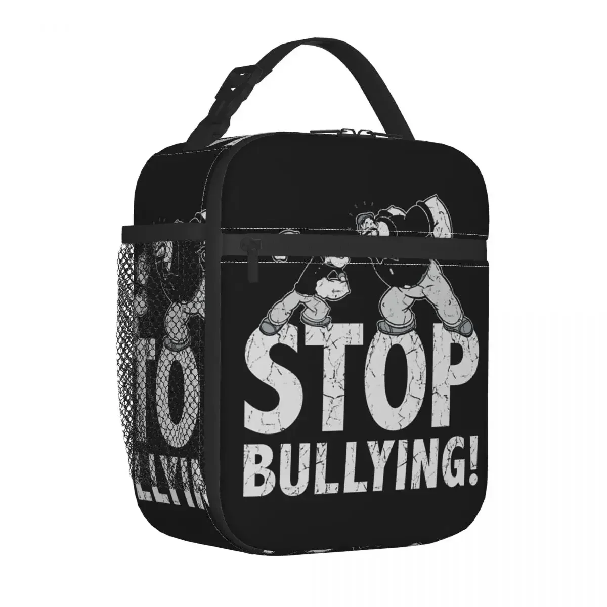 Popeyes Stop Bullying Insulated Lunch Bags Leakproof Cartoon Lunch Container Cooler Bag Tote Lunch Box School Food Storage Bags