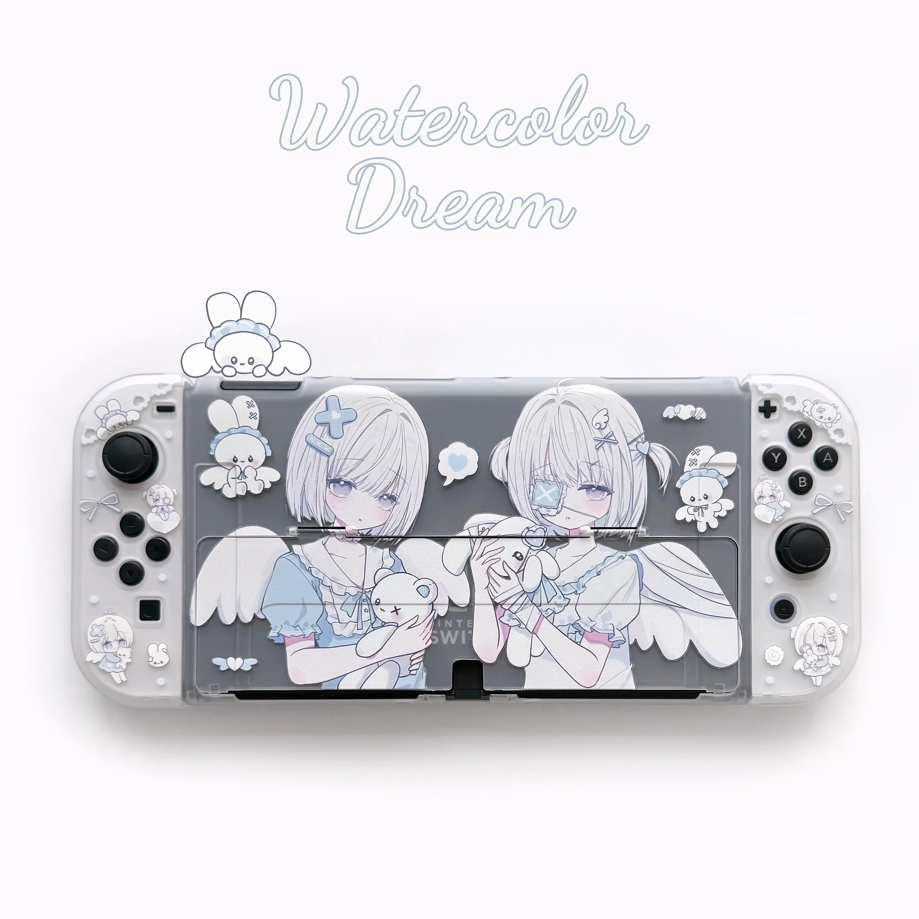 Kawaii Anime Switch Case for Nintendo Switch 2/OLED Split-Style Hard Case Joy-Con Dock Cover Lite Gaming Console Accessories view 6
