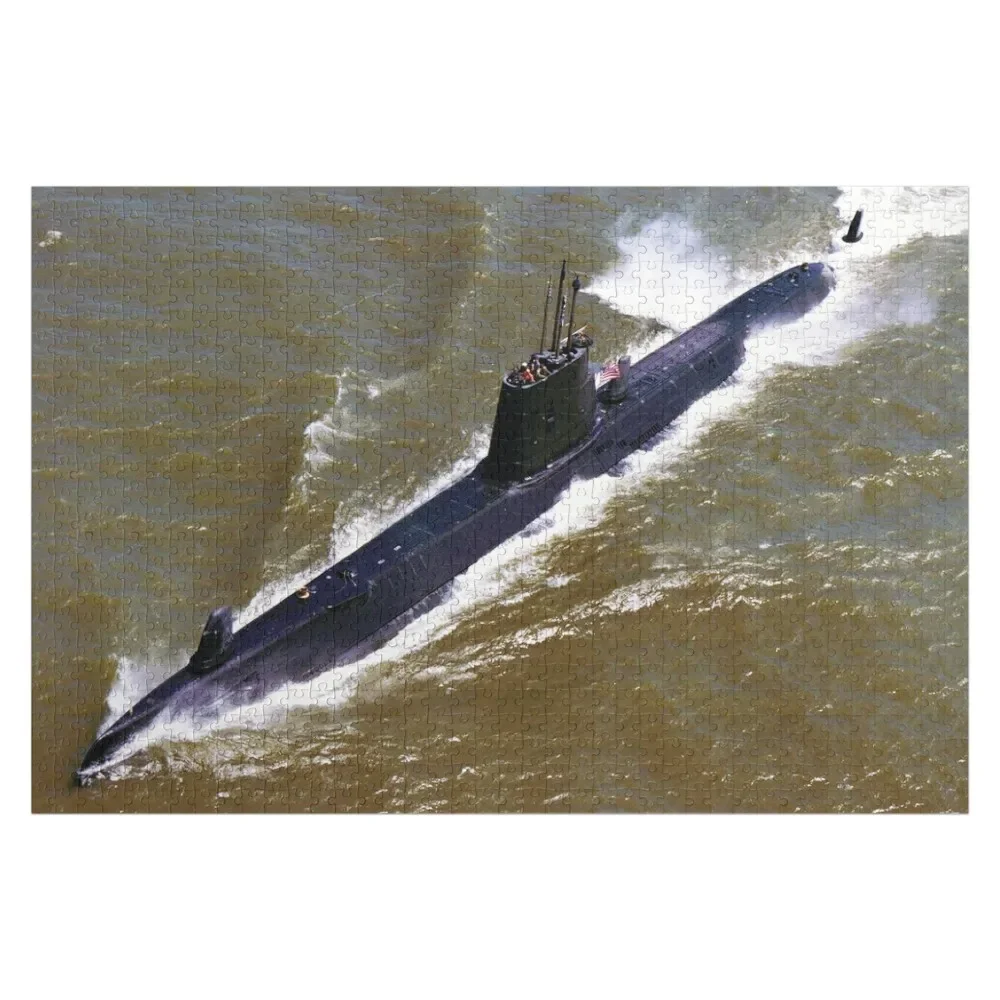USS GUDGEON (SS-567) SHIP'S STORE Jigsaw Puzzle Photo Custom Wooden Name Custom Personalized Customized Photo Puzzle