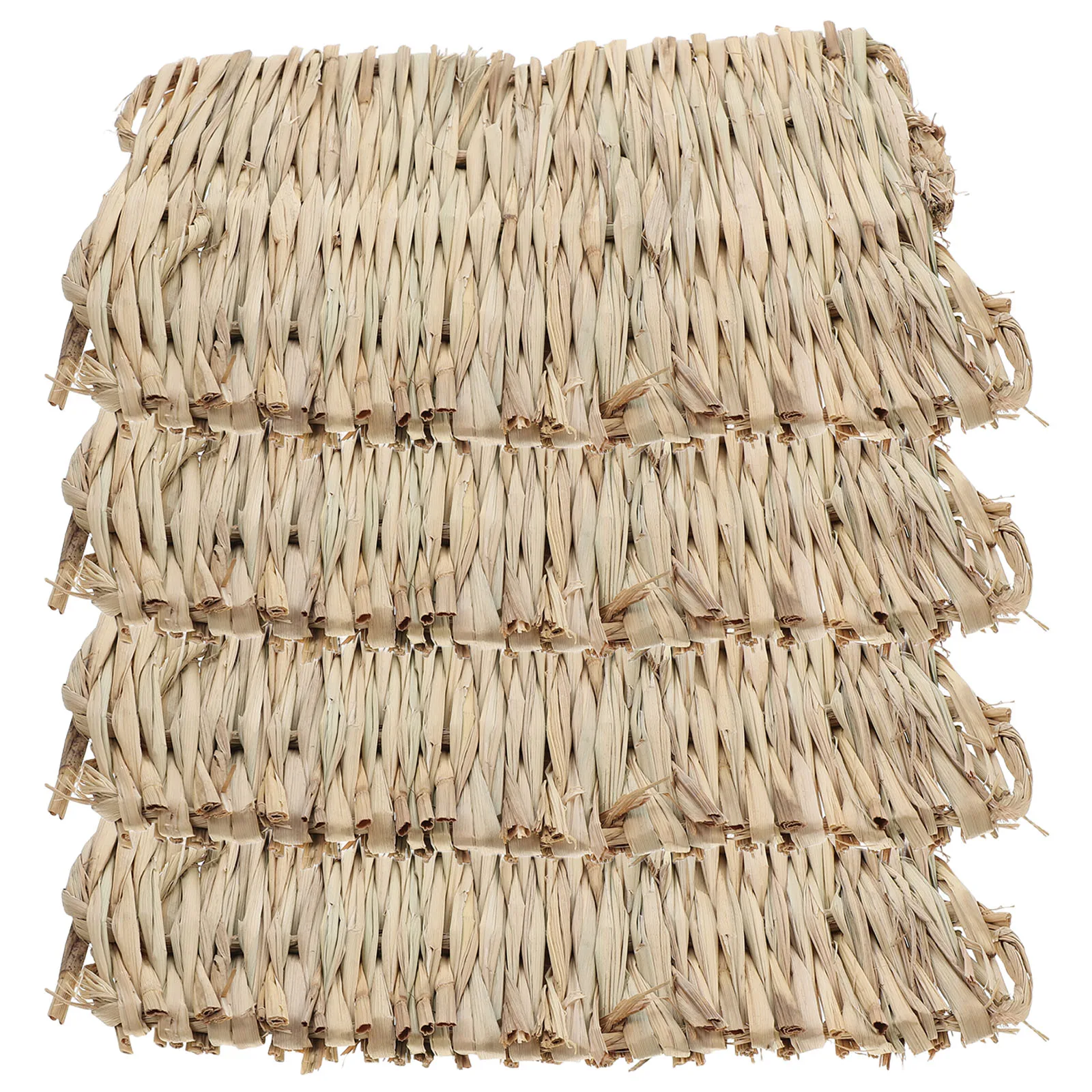 

4pcs Nest Pad Grass Carpet Bunny Bed Lining Guinea Pig Bedding Cage Rabbit Accessories Bird Chicken Laying Pads Hamster Mat