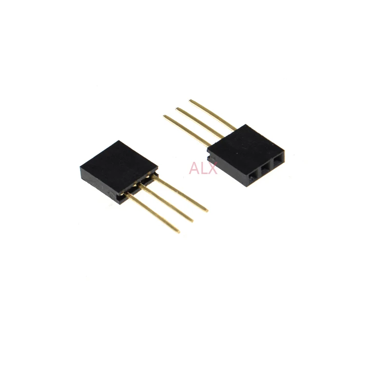 20PCS 3 PIN Single Row Straight FEMALE PIN HEADER 2.54MM PITCH pin long 11MM Strip Connector Socket 1X3 3PIN FOR arduino PCB