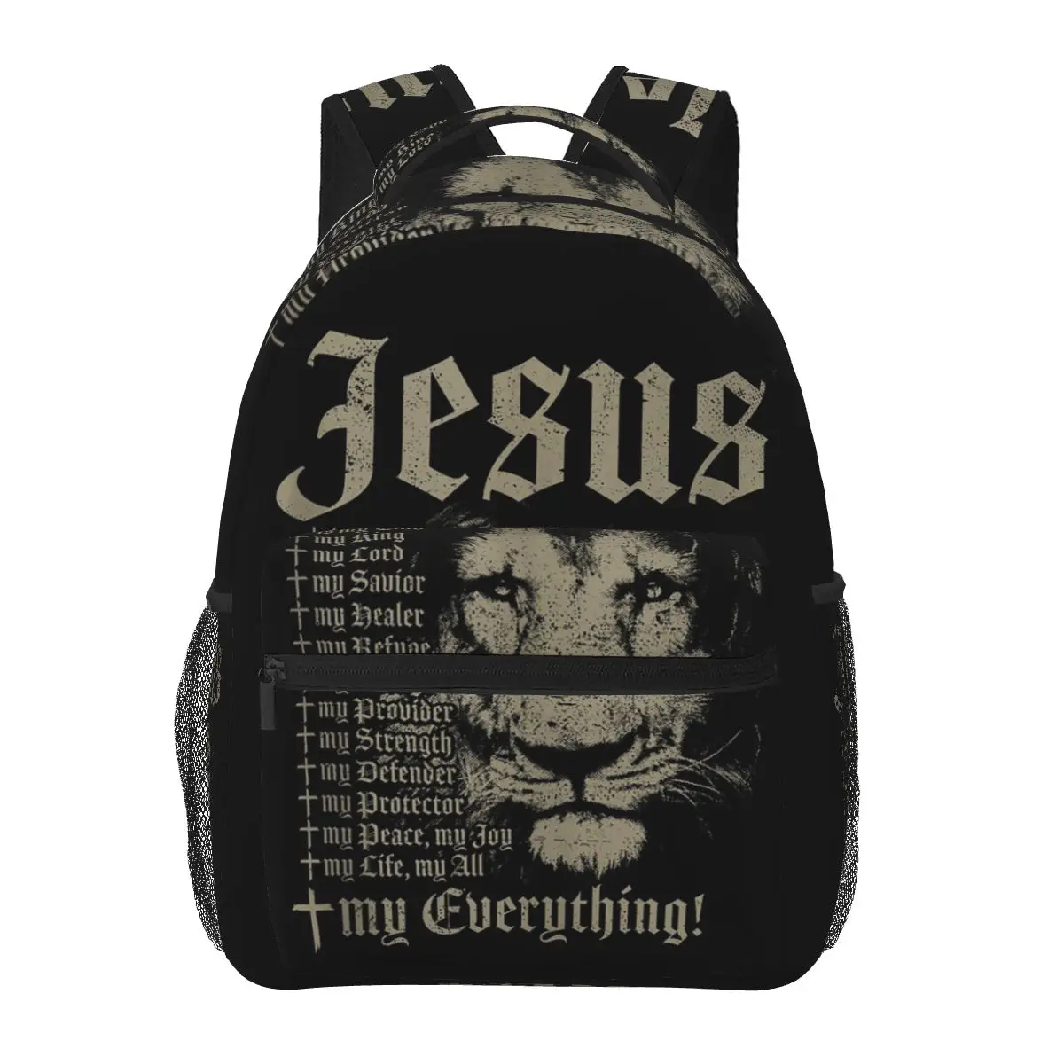 

Библейские рюкзаки с изображением Иисуса, сумка для книг для мальчиков и девочек, школьные сумки для студентов, детский рюкзак с героями мультфильмов, сумка на плечо, большая вмести...