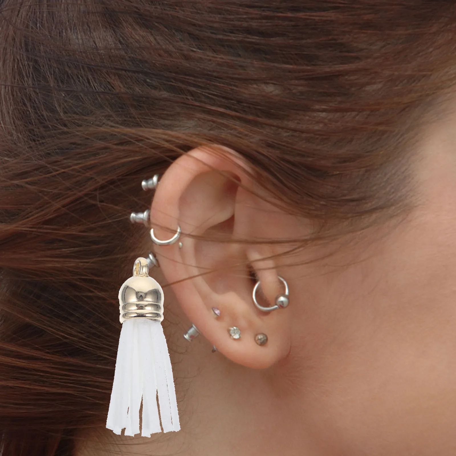 100 قطعة شرابات قلادة المفاتيح سحر حقيبة يد القرط شرابات دائم DIY بها بنفسك الحرفية صنع شرابة