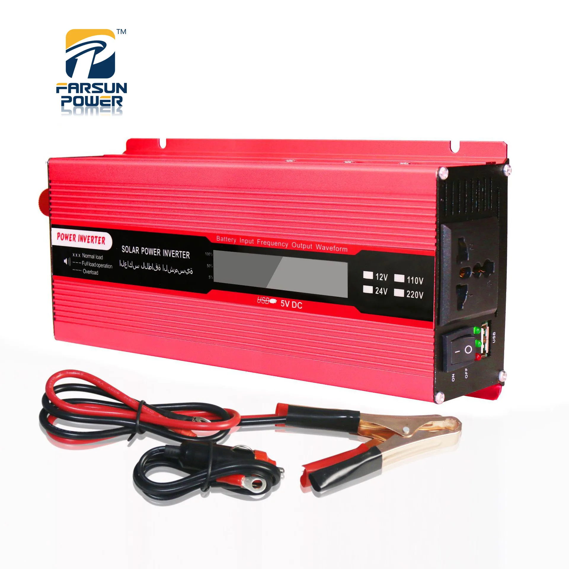 Modified auto inverter 12 v 24 V to 220 V farsun power Auto inverter hybrid power 2000W welding inverter for home