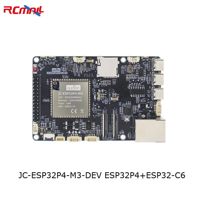 

JC-ESP32P4-M3-DEV Макетная плата ESP32P4 + ESP32-C6 32 МБ PSRAM 16 МБ Flash ESP32P4 Модуль Wi-Fi + BLE Смарт-плата для Arduino IoT