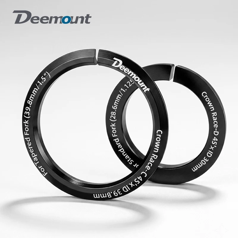 Bicycle Split Headset Crown Race Converter For 39.8mm Tapered 28.6mm Straight Optional CNC Machined Alloy Bike Front Fork Washer