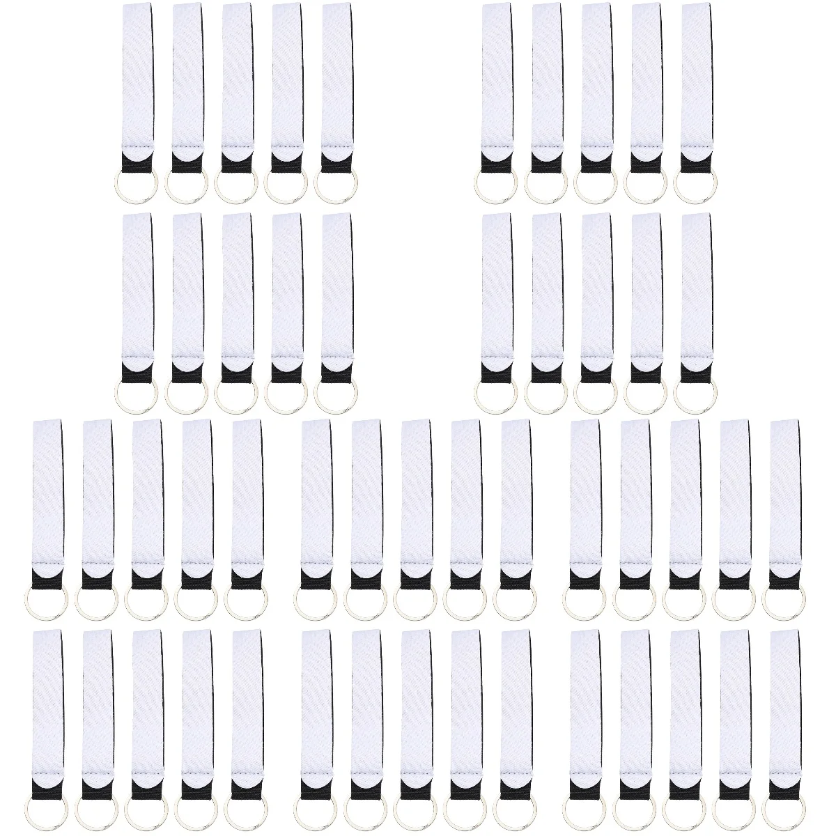 

5pcs 5 PCS Blank Wristlet Heat Transfer Lanyard Sublimation Key Chain Ring Strap Straps